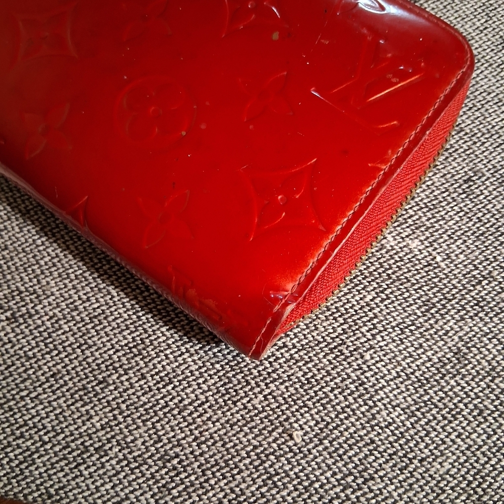 Louis Vuitton Red Embossed Wallet - Picture 9 of 16
